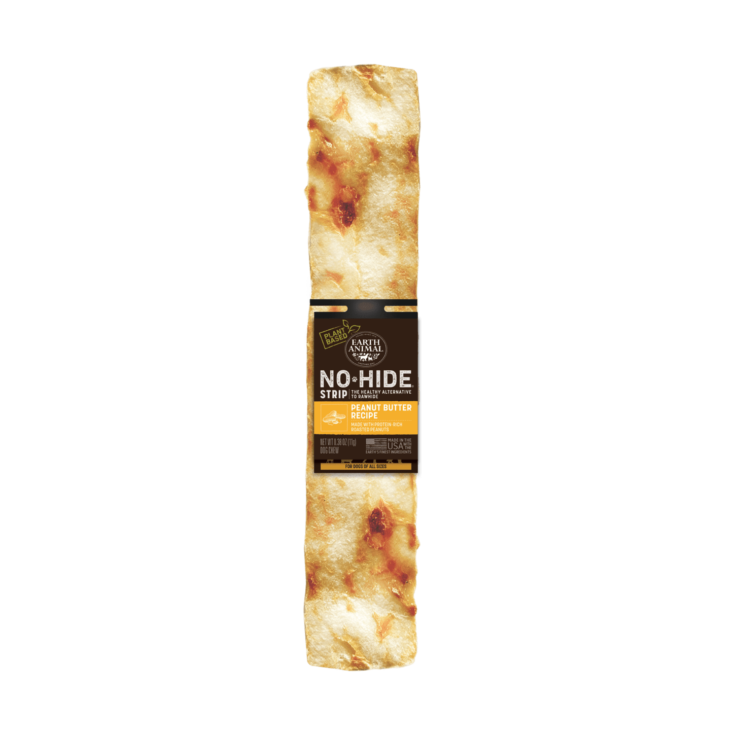 Earth Animal No-Hide Peanut Butter Strip Dog Chew